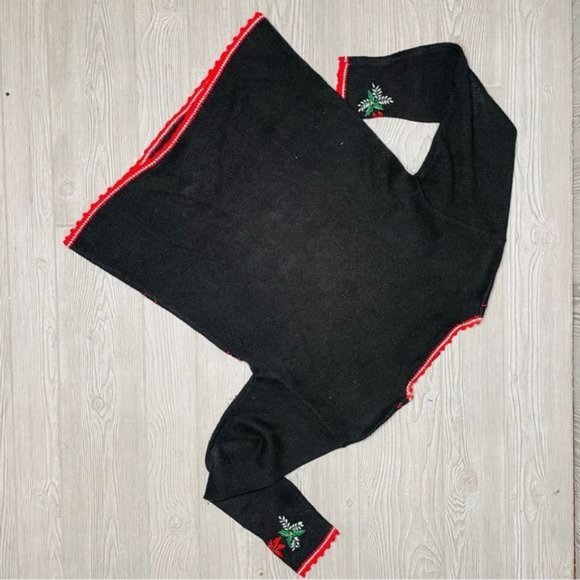 vintage work in progress christmas sweater embroidered sweater sequin s (6-8) - Picture 5 of 6